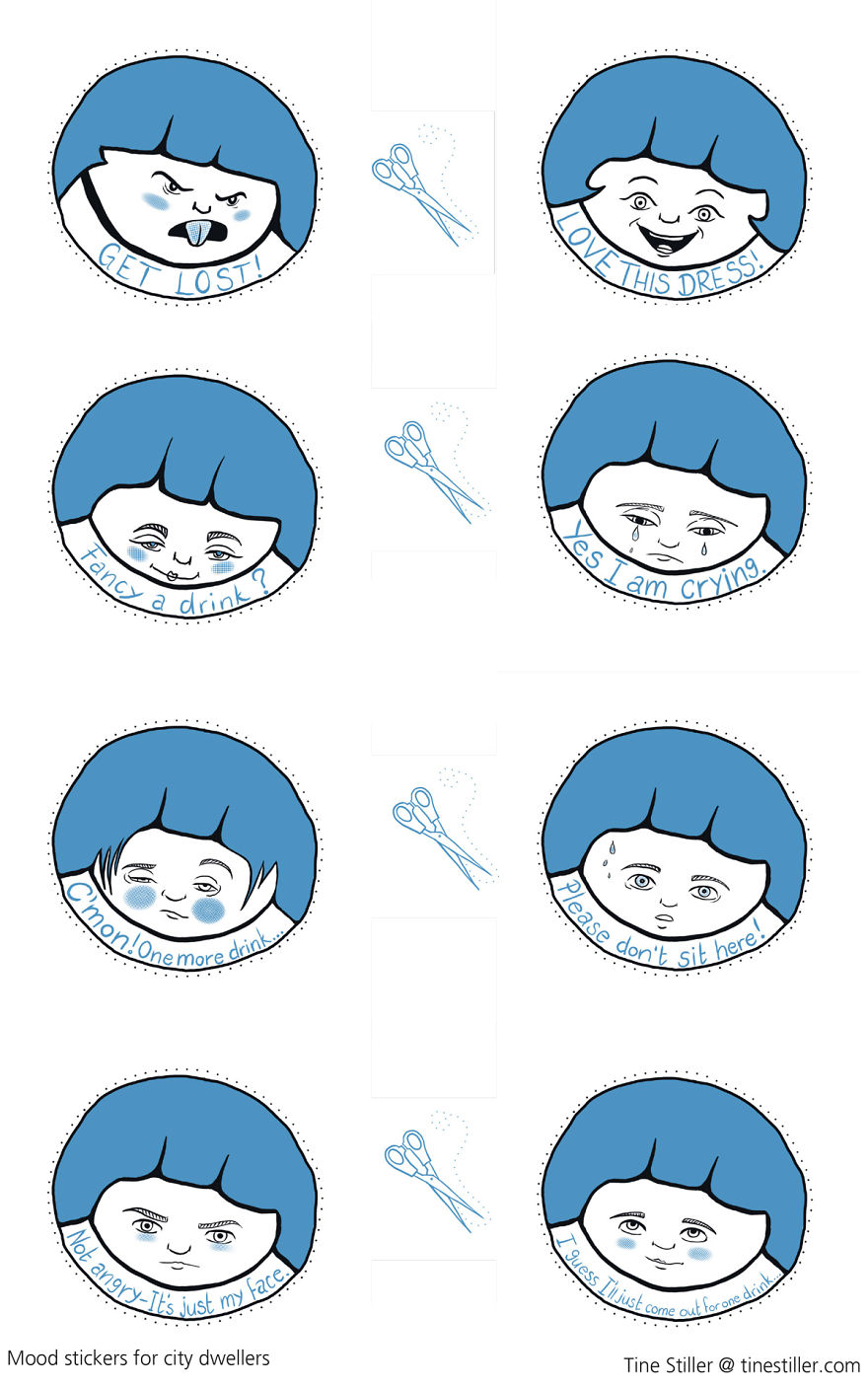 I Made Mood Stickers For You City Dwellers I Made Mood Stickers For You City Dwellers
