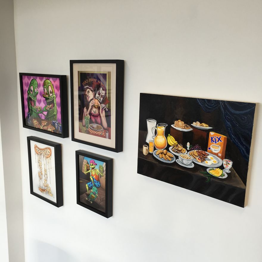 My New Body Of Cartoon Food Art, Snack Attack! My New Body Of Cartoon Food Art, Snack Attack!