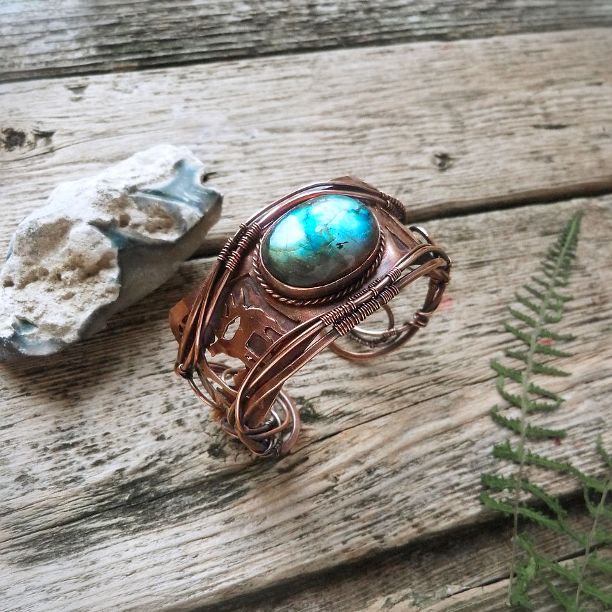 Nature And Wire - My Love. Unique Wire Wrapped Jewelry Was Inspired By Nature.