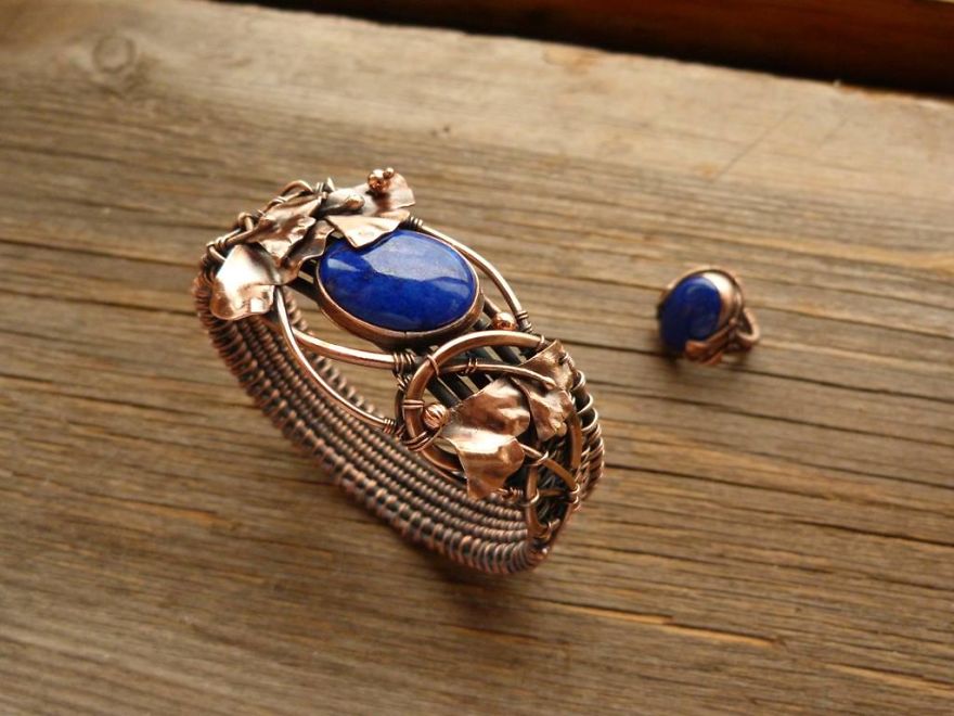 Nature And Wire - My Love. Unique Wire Wrapped Jewelry Was Inspired By Nature.