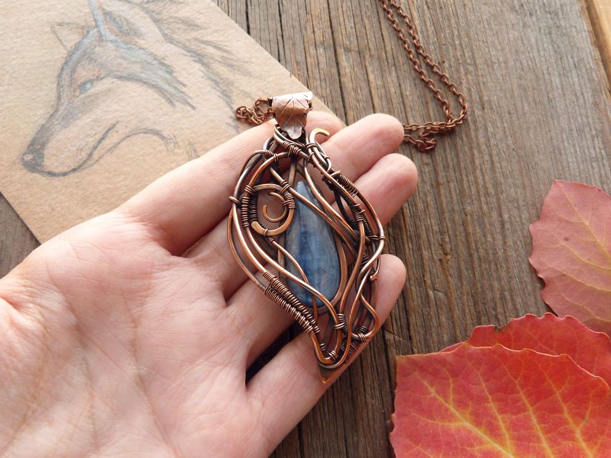 Nature And Wire - My Love. Unique Wire Wrapped Jewelry Was Inspired By Nature.