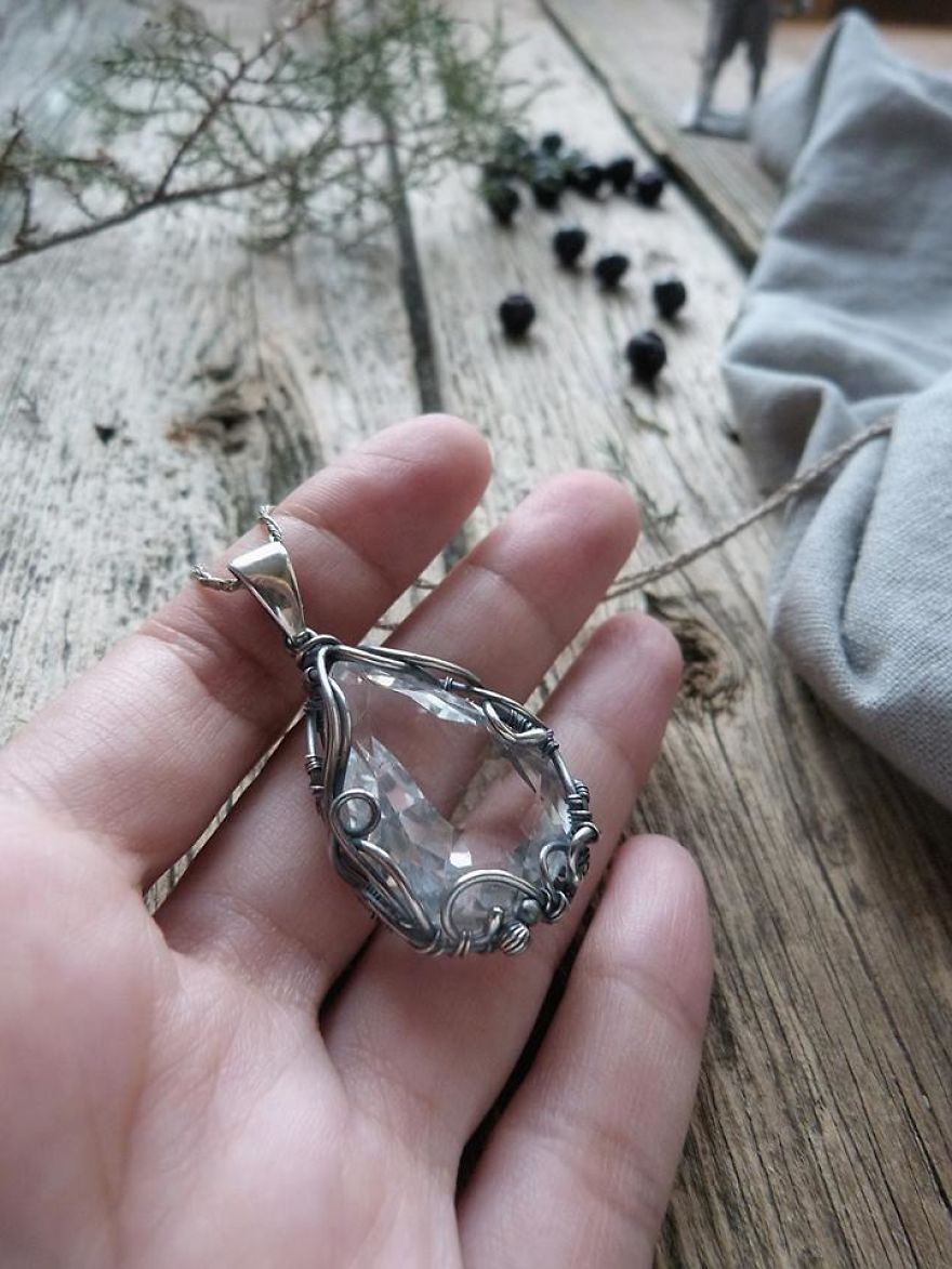 Nature And Wire - My Love. Unique Wire Wrapped Jewelry Was Inspired By Nature.