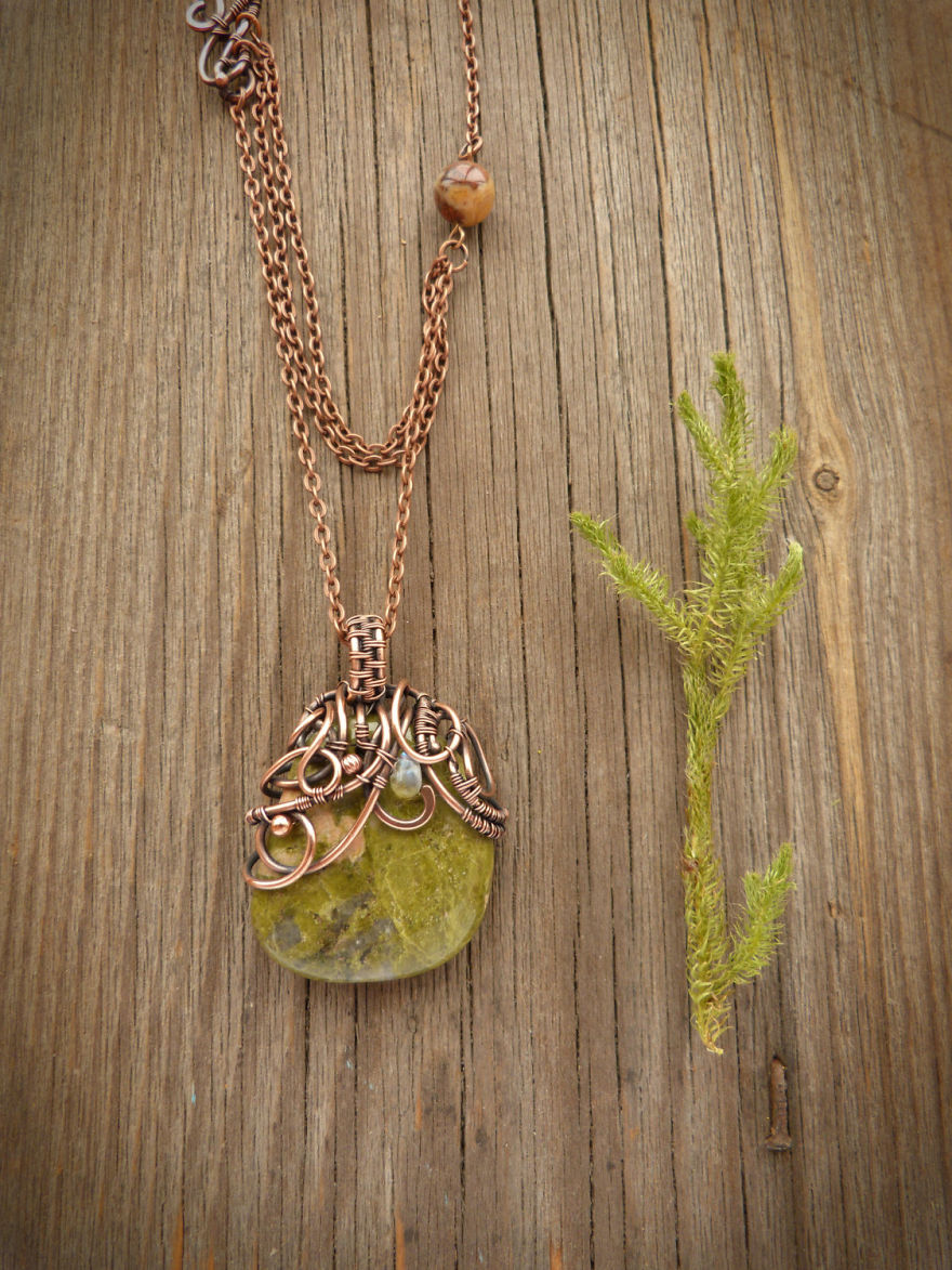Nature And Wire - My Love. Unique Wire Wrapped Jewelry Was Inspired By Nature.