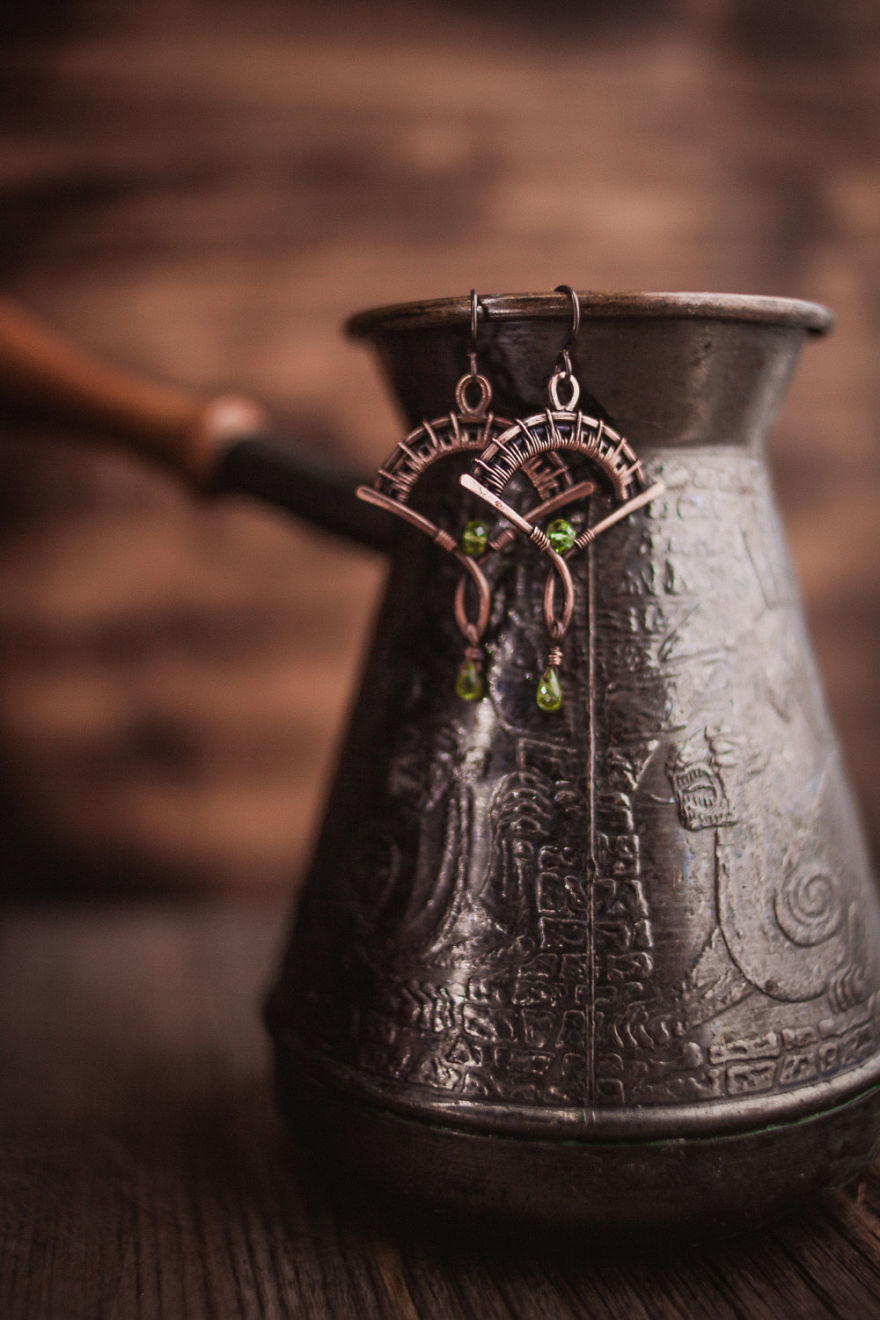 Nature And Wire - My Love. Unique Wire Wrapped Jewelry Was Inspired By Nature.