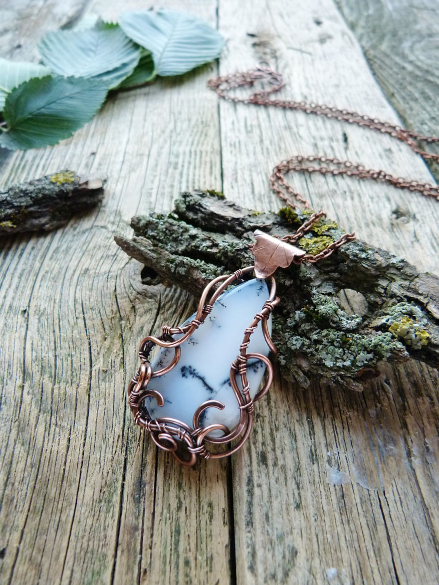 Nature And Wire - My Love. Unique Wire Wrapped Jewelry Was Inspired By Nature.