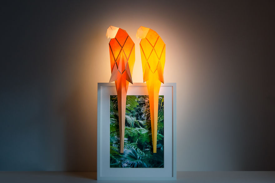 Origami-Inspired Animal Lamps That We Create From Paper