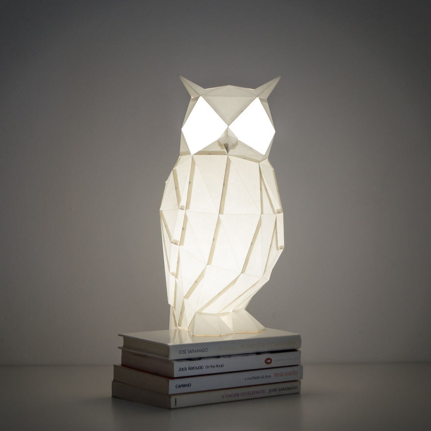 Origami-Inspired Animal Lamps That We Create From Paper