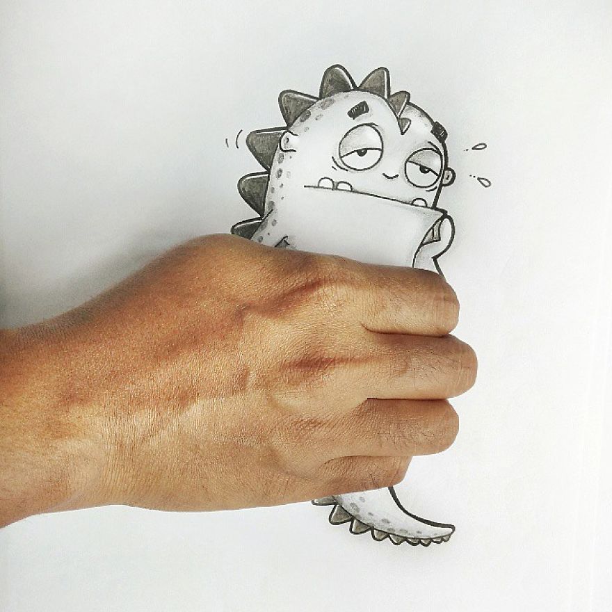 Playing With Our Little Cartoon Pet (part 2)