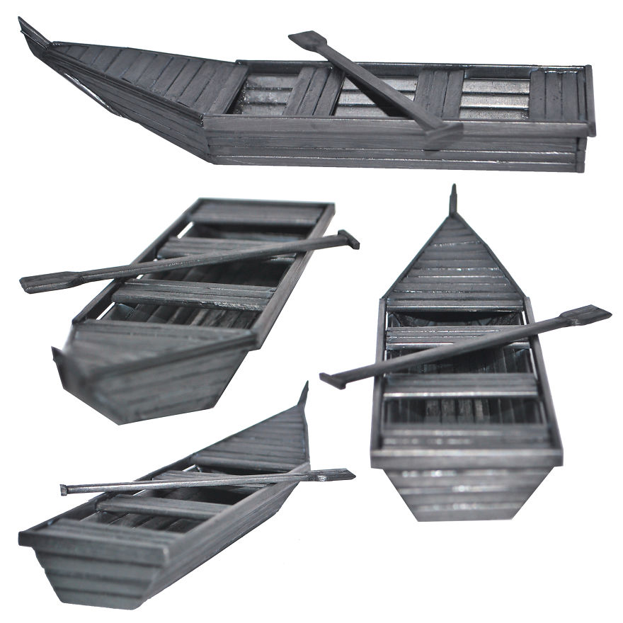 It Takes Me From 2 Hours To 212 Hours To Create These Three-Dimensional Sculptures Out Of Pencil Lead