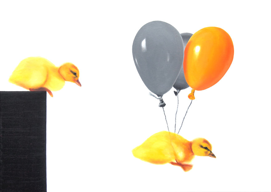 The Future Of Edward The Duck - Caught In Oil Paintings