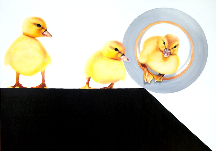 The Future Of Edward The Duck - Caught In Oil Paintings