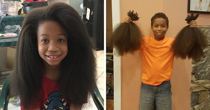 This 8-Year-Old Boy Spent 2 Years Growing His Hair To Make Wigs For Kids With Cancer