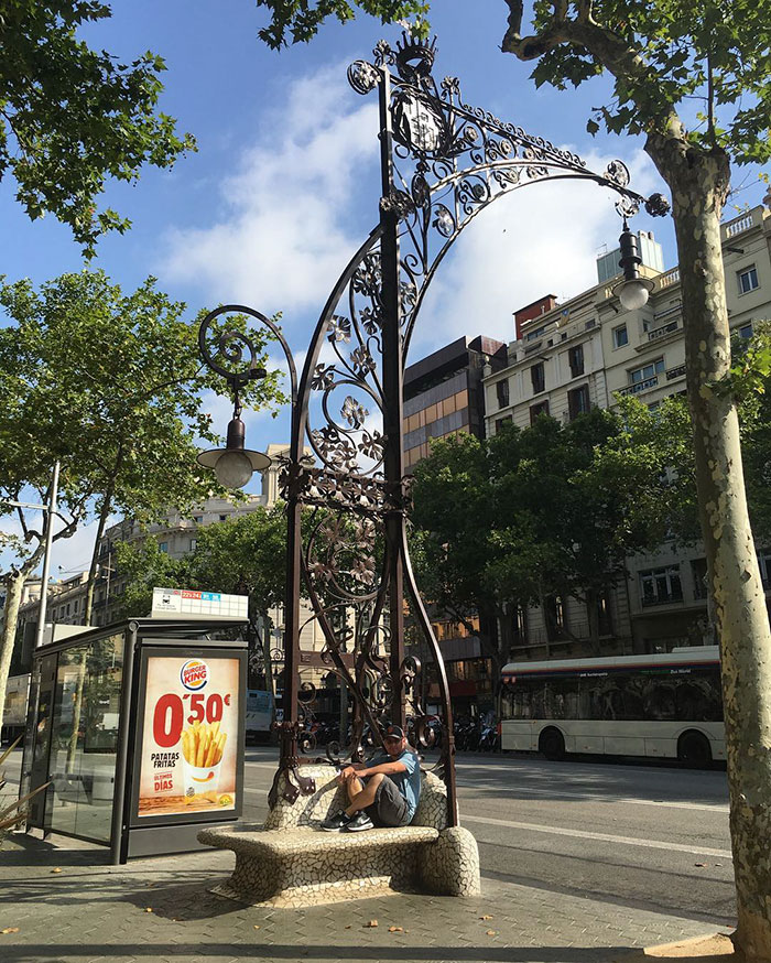 Light Bench In Barcelona
