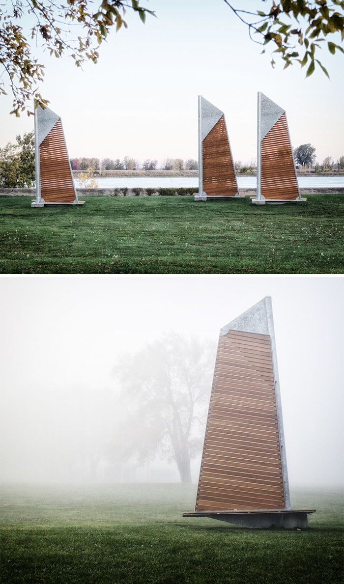 Sail Benches, Vercheres, Canada