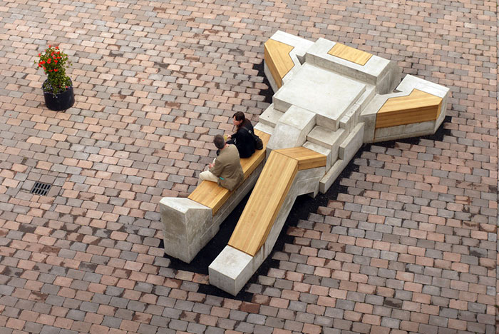 Robot Bench In Enschede, Netherlands