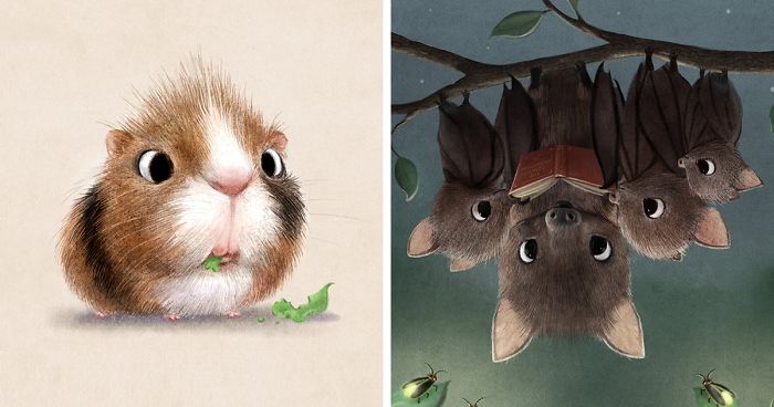 Incredibly Cute Animal Illustrations By Sydney Hanson Will Make You Smile