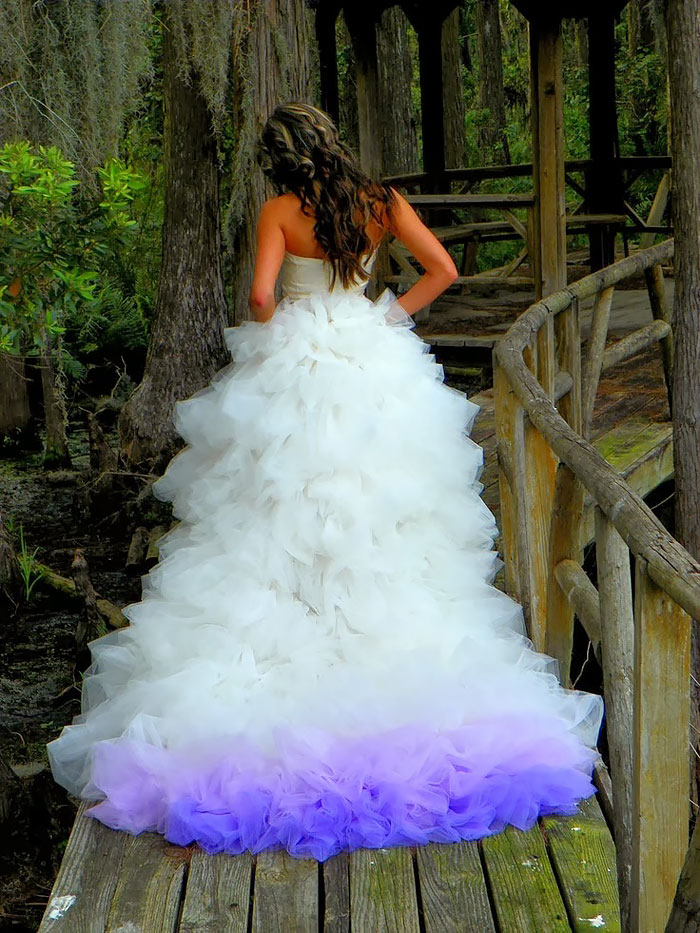 Dip Dye Wedding Dress