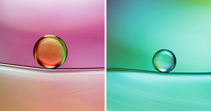 I Use Oil And Water To Photograph Abstract Drops