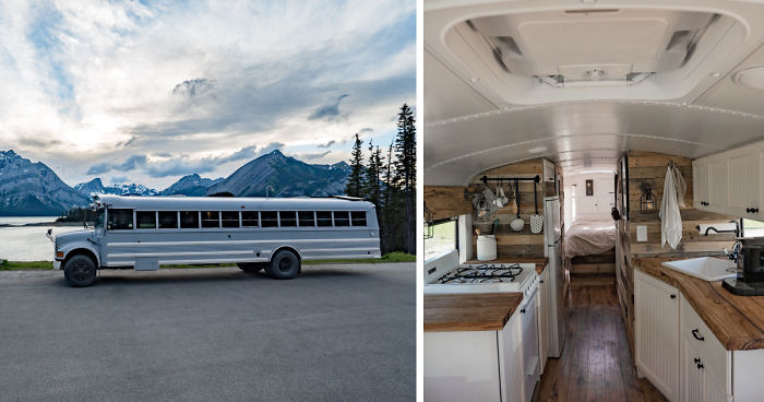 We Transformed A School Bus Into A ‘Loft On Wheels’ And Now We’re Traveling Around The World In It