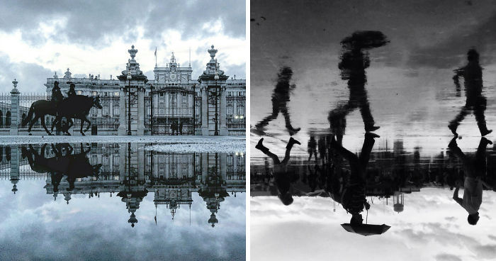 The Parallel Worlds Of Puddles In Spain