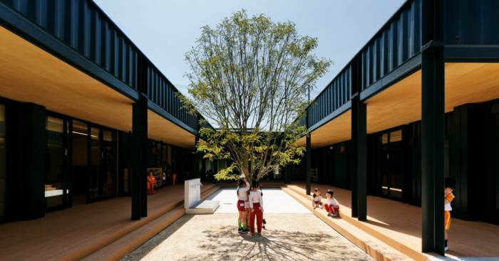 The Marine Container Kindergarten Encourages Children To Think About Ecology