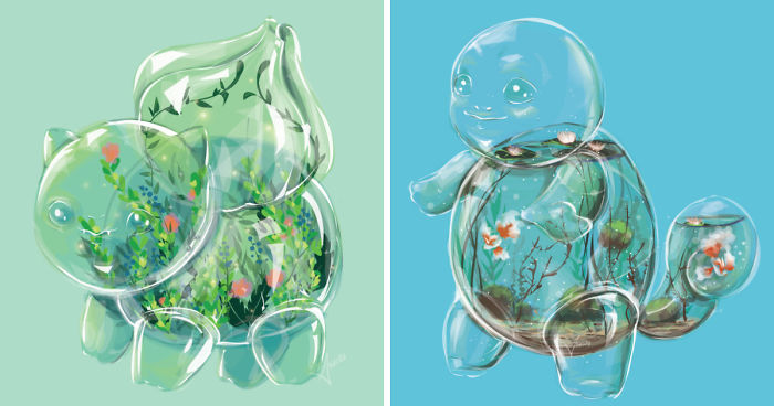 I Draw Pokemon As Terrariums