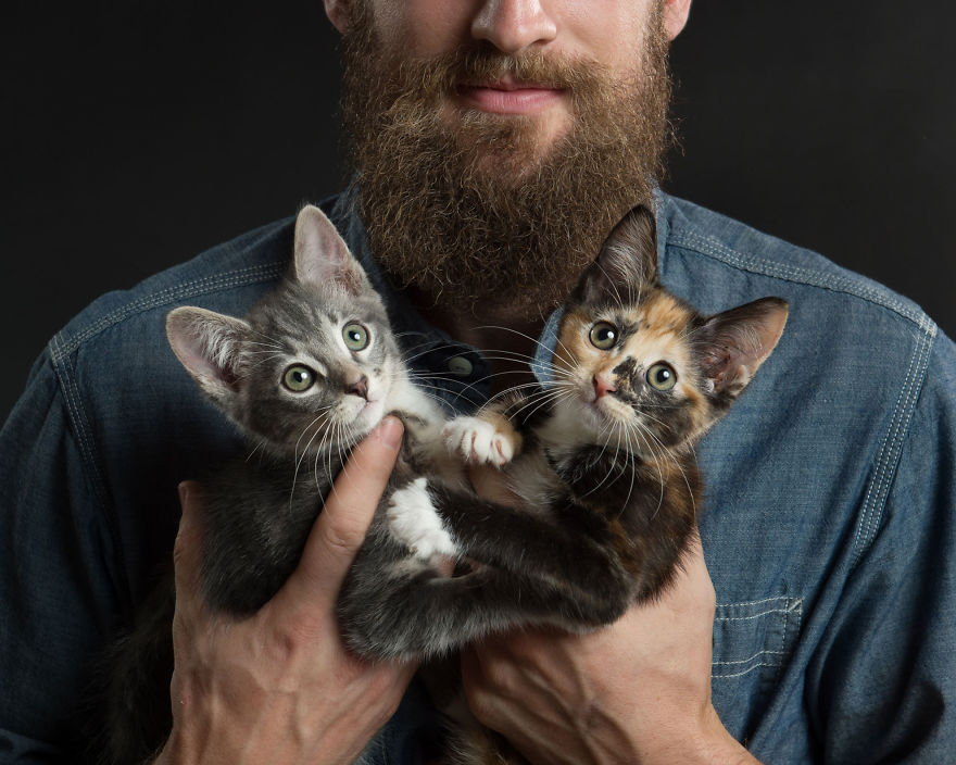 These 14 Felines And Fellas Posed For A Fundraising Calendar