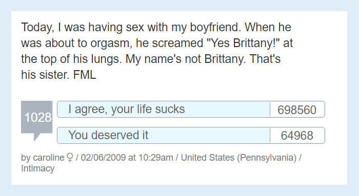 Worst Story Of My Life