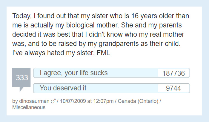 Worst Story Of My Life