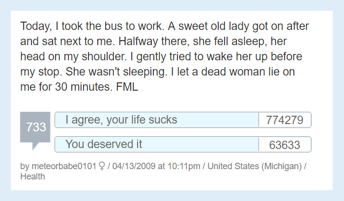 Worst Story Of My Life