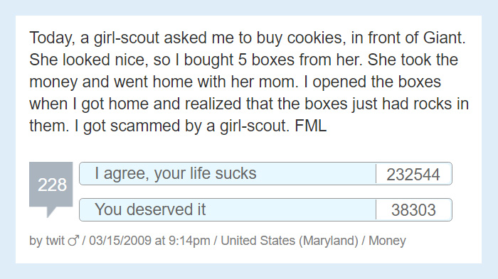 Worst Story Of My Life