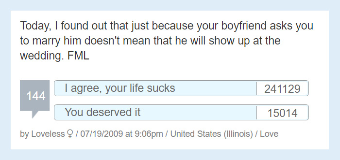 Worst Story Of My Life