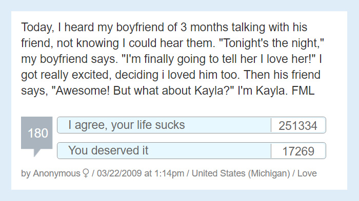 Worst Story Of My Life