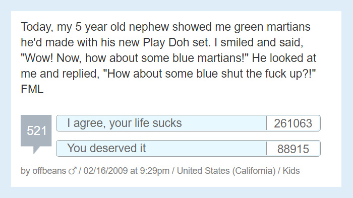 Worst Story Of My Life