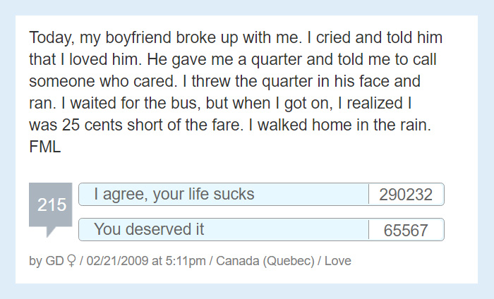 Worst Story Of My Life