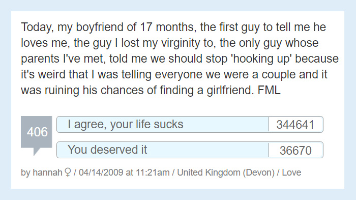 Worst Story Of My Life