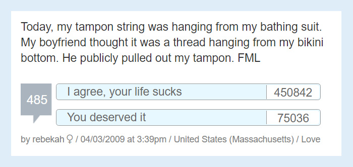 Worst Story Of My Life