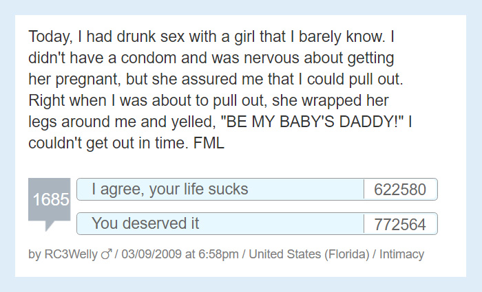 Worst Story Of My Life