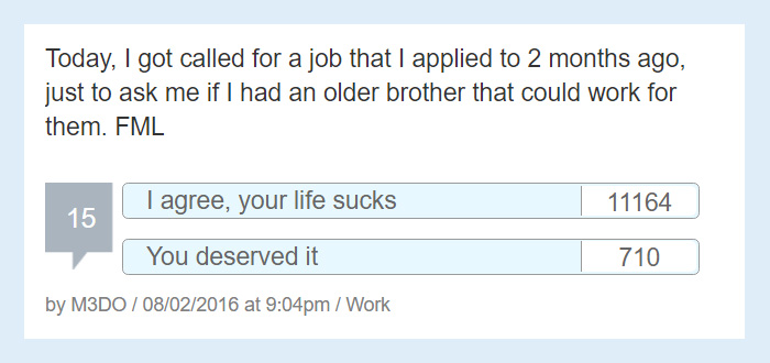 Worst Story Of My Life