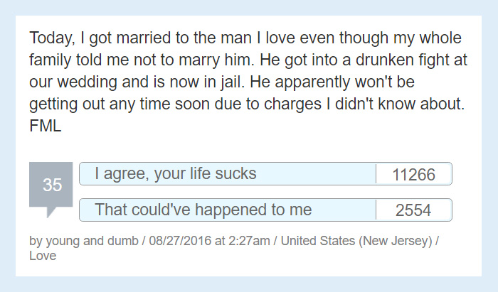 Worst Story Of My Life