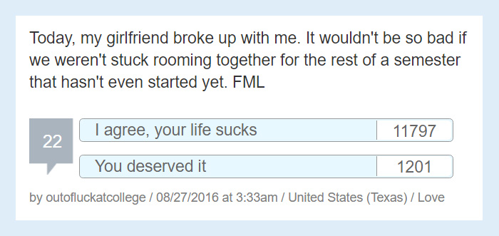 Worst Story Of My Life