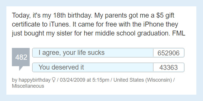 Worst Story Of My Life