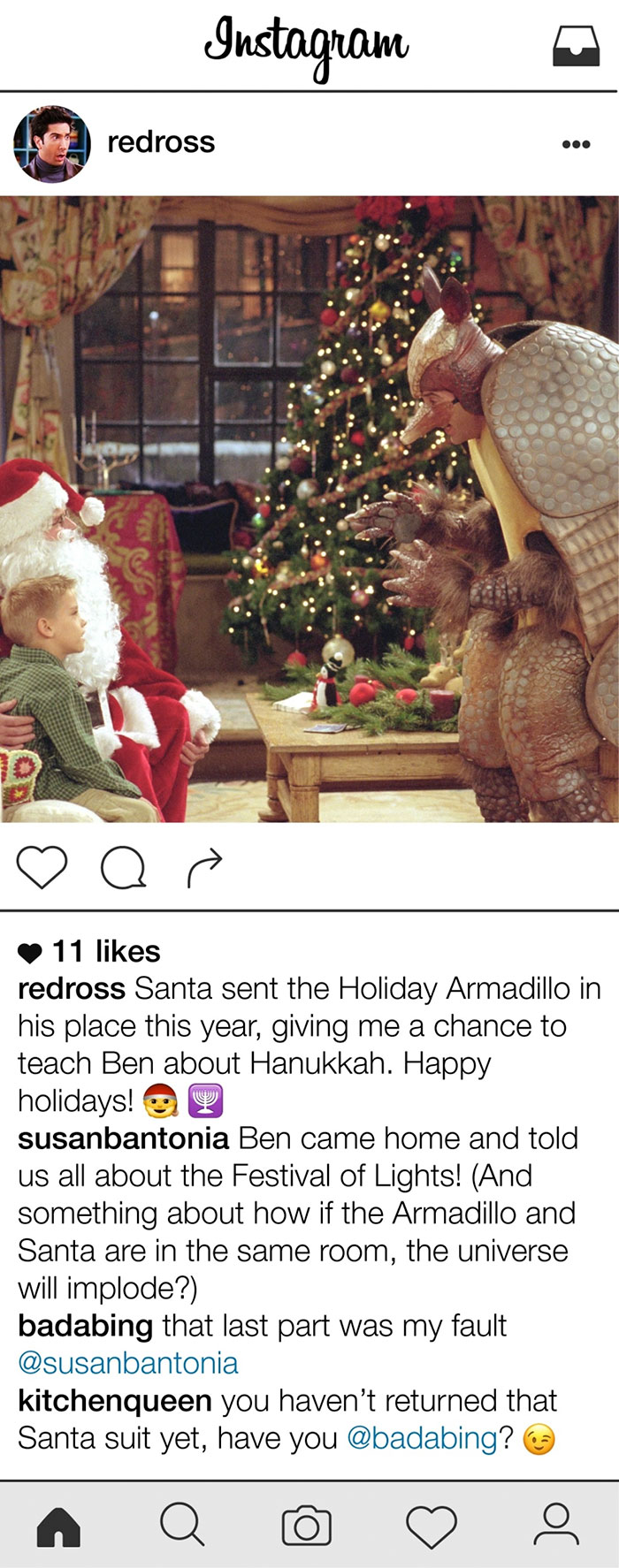 If Ross Geller Had Instagram