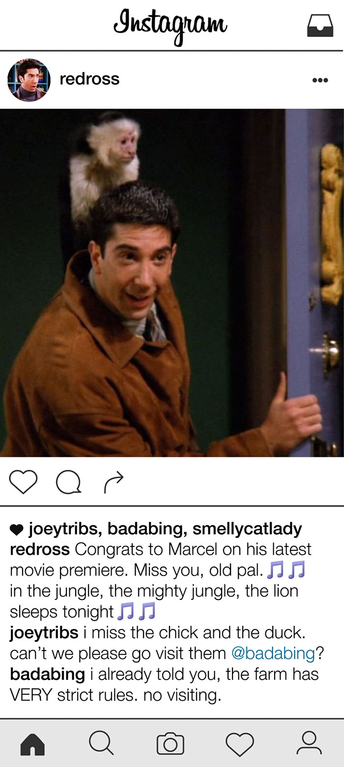 If Ross Geller Had Instagram