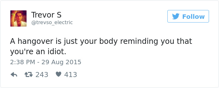 Alcohol Tweet