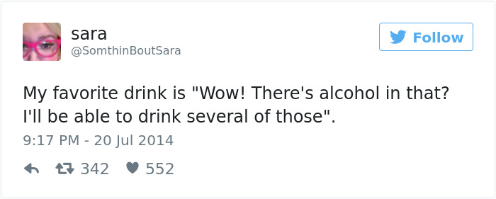 Alcohol Tweet