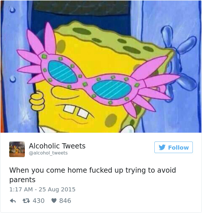 Alcohol Tweet