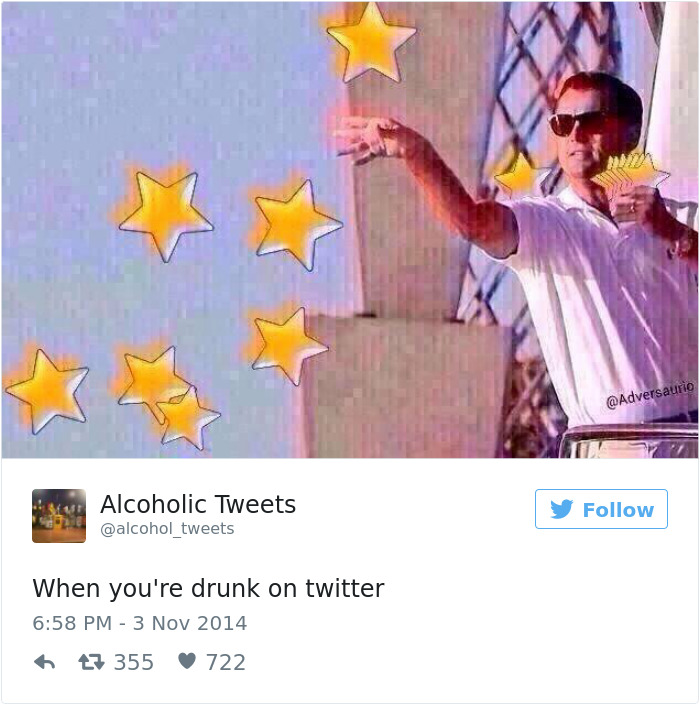 Alcohol Tweet