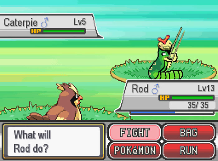 A Wild Caterpie Apeared!