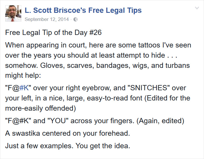 Free Legal Tips
